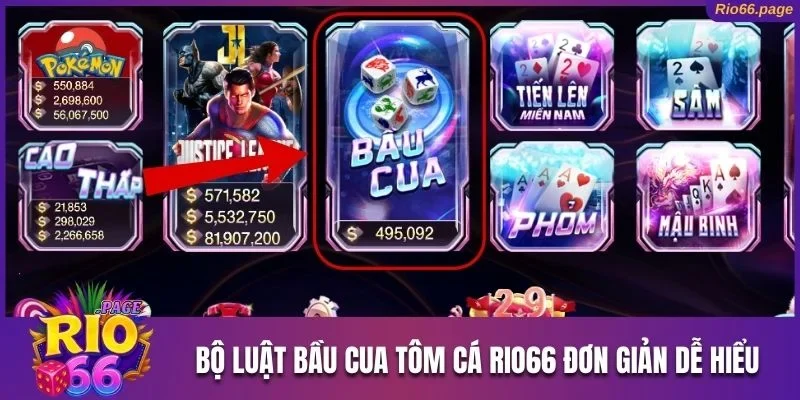 bầu cua tôm cá Rio66