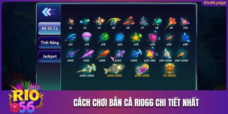 Cách chơi bắn cá Rio66 chi tiết nhất