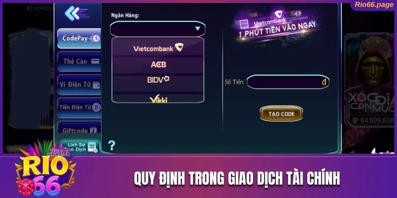 Nguyên tắc trong việc thực hiện giao dịch tài chính tại đơn vị